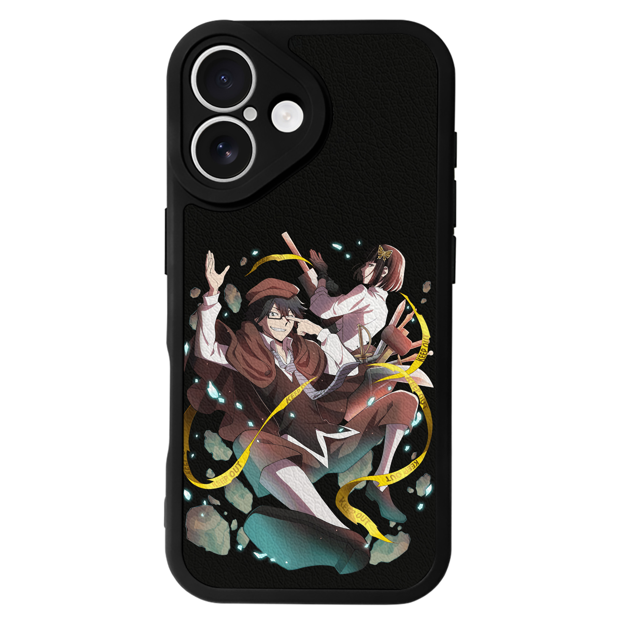 （画像用） 文豪ストレイドッグス Bungo Stray Dogs 【iPhone 16シリーズ対応】シリコンスマホケース（レザー調） 材質：シリコン
